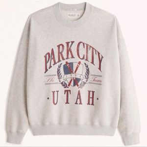 NWT Abercrombie & Fitch park city Utah ski sweatshirt